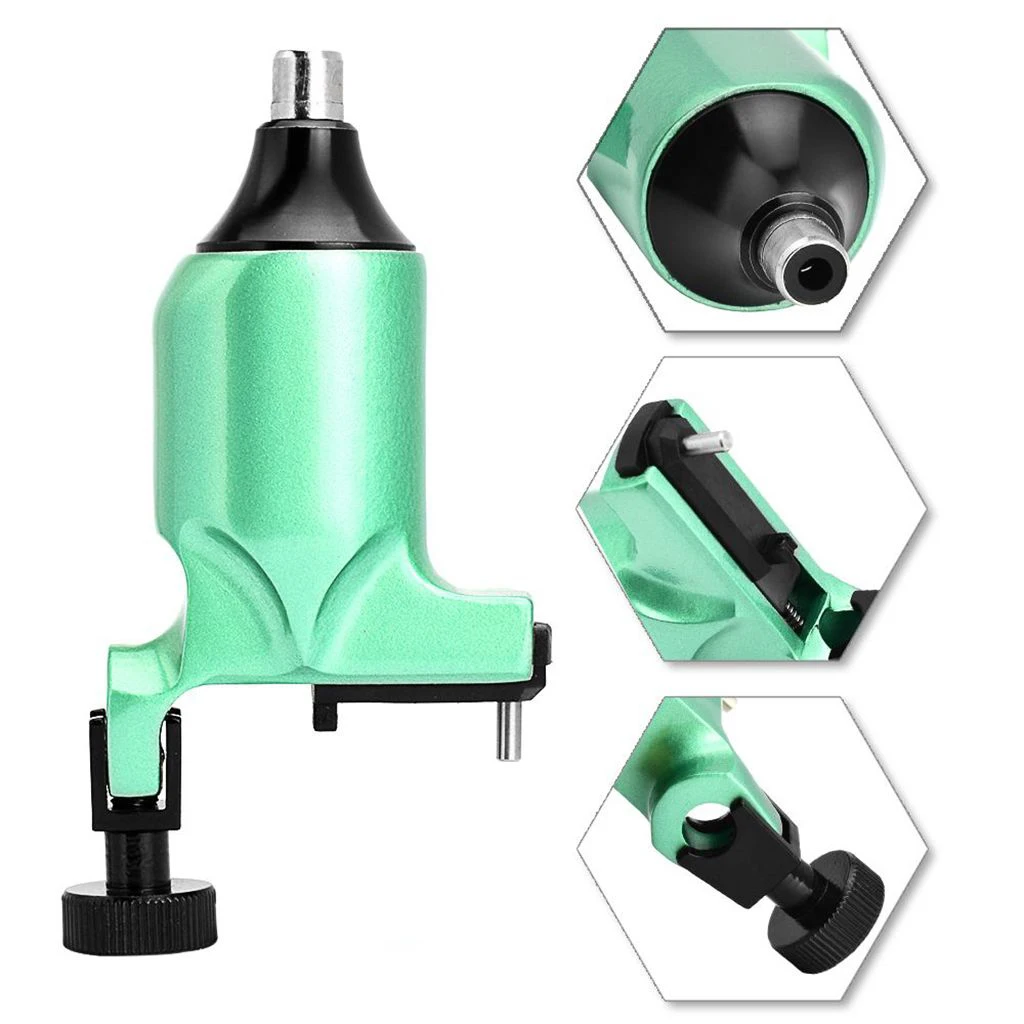 

Rotary Tattoo Machine Aluminum Alloy Frame for Tattoo Artists Shader Liner Green