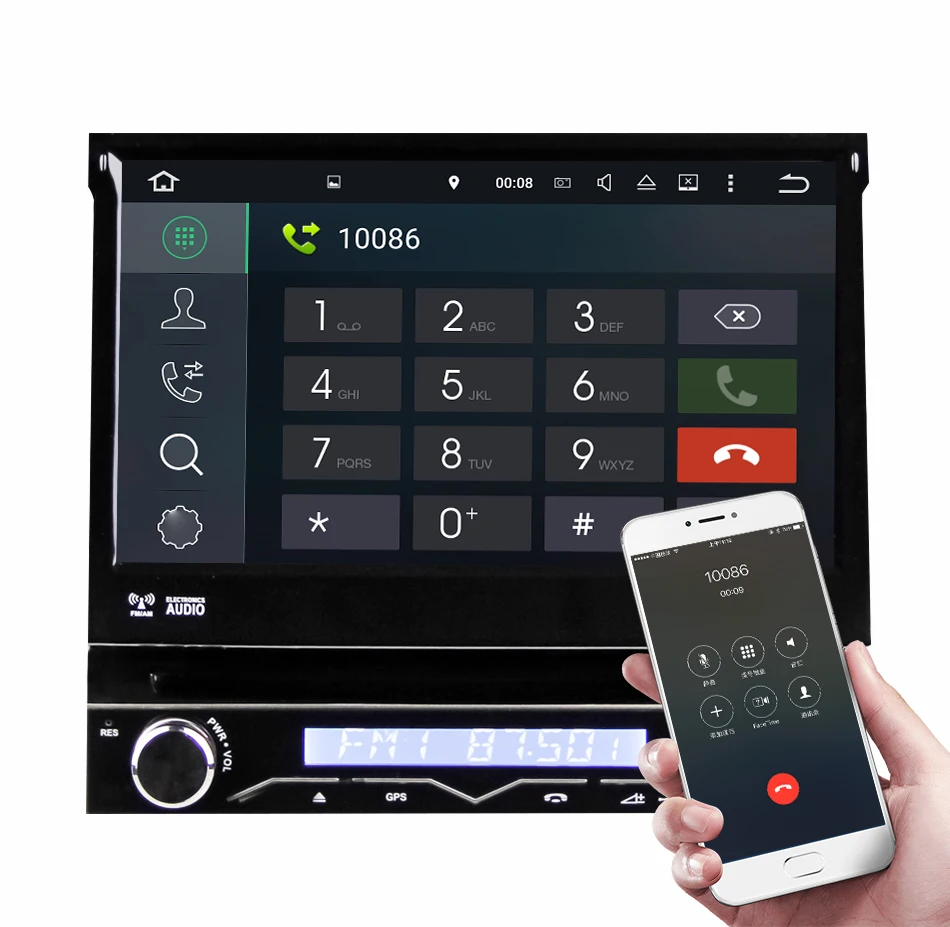 Eunavi 4 ГБ ОЗУ 1 Din Android 9,0 Восьмиядерный автомобильный dvd-плеер 8 ядер для универсальной gps-навигации стерео радио wifi MP3 аудио USB SWC
