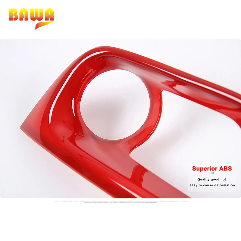 

BAWA Car Stickers Front Side Fog Light Lamp Decoration Frame Cover Accessories for Jeep Compass 2017+