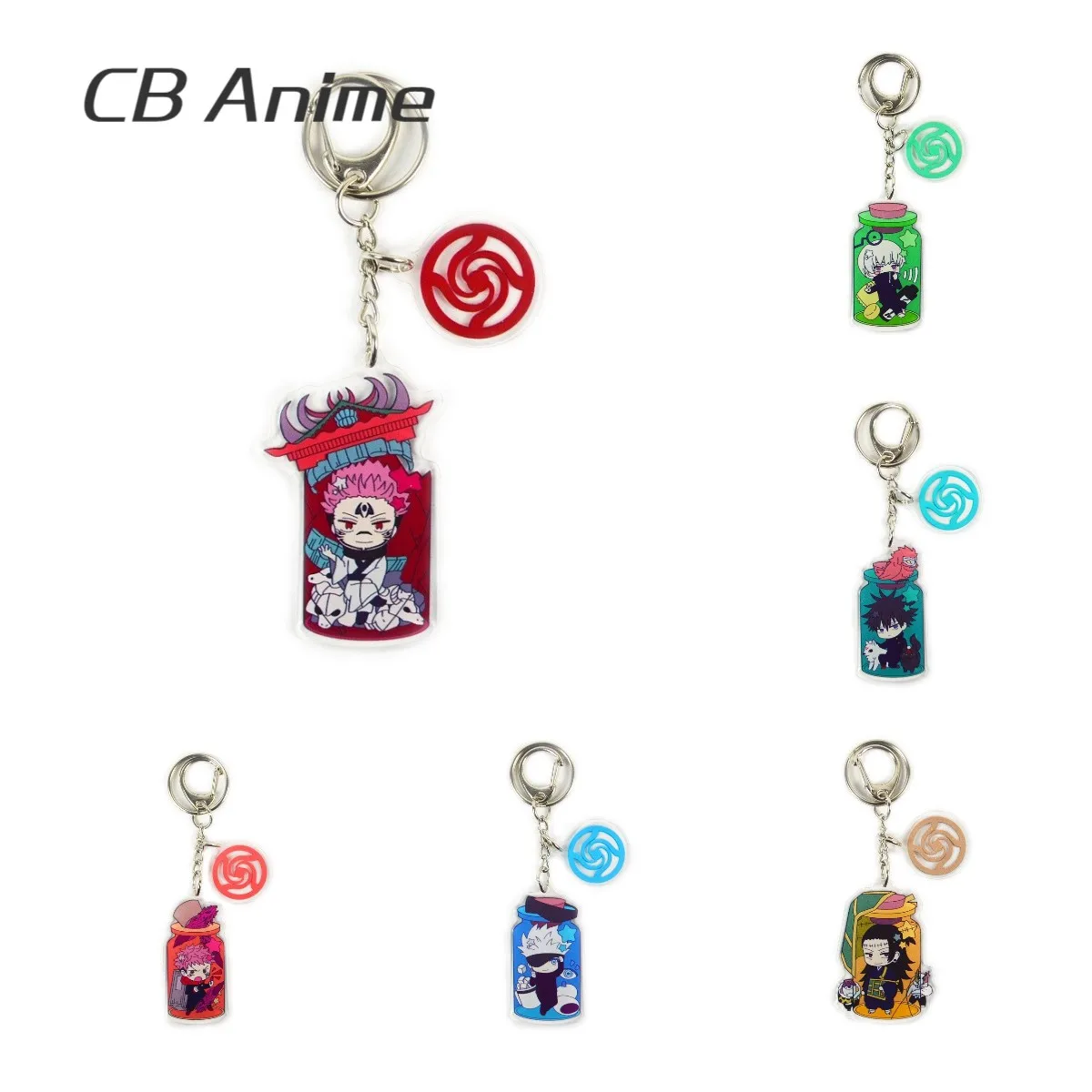 

Anime Jujutsu Kaisen Yuji Itadori Keychain Fushiguro Megumi Key Chain Cosplay Exquisite Acrylic Keyring Jewelry Fans Souvenir