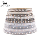 WS2812B WS2812 Смарт RGB Светодиодные полосы пикселей светильник 5050 светодиодный прибор приемно-IC 30607496 светодиодовm неоновая лента Белаячерная печатная плата IP306567