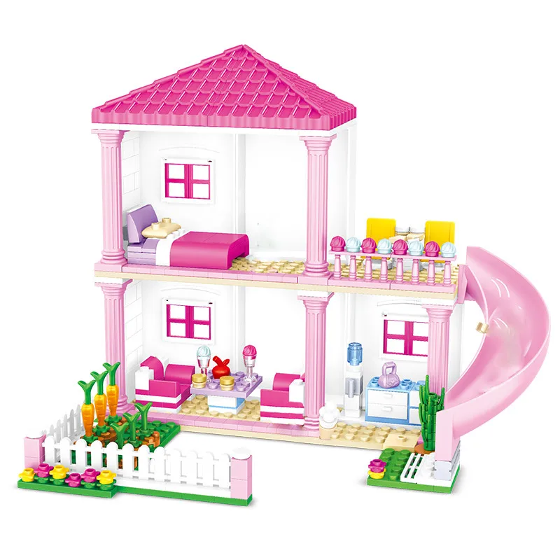 

Конструктор «Дом для друзей», праздничный Летний сад, вилла, замок, принцесса, набор строительных блоков, кирпичи, Классическая модель фильм...