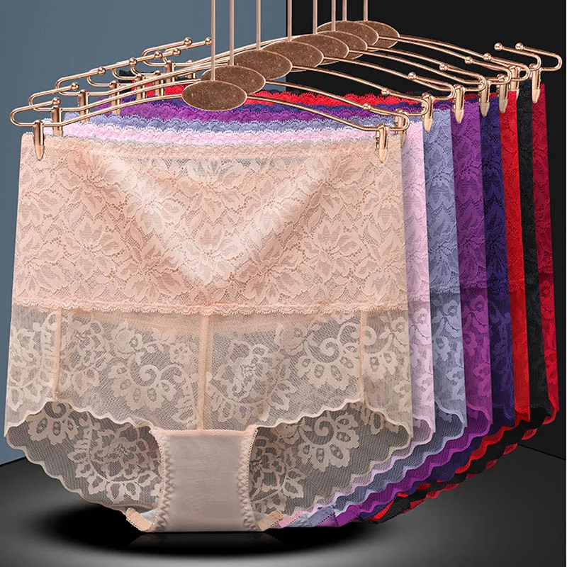 

High Waist Panties Women Underwear Sexy Lace Panties Bodyshaper Female Underpants Floral Briefs Tall Waist Lingerie Dropshipping