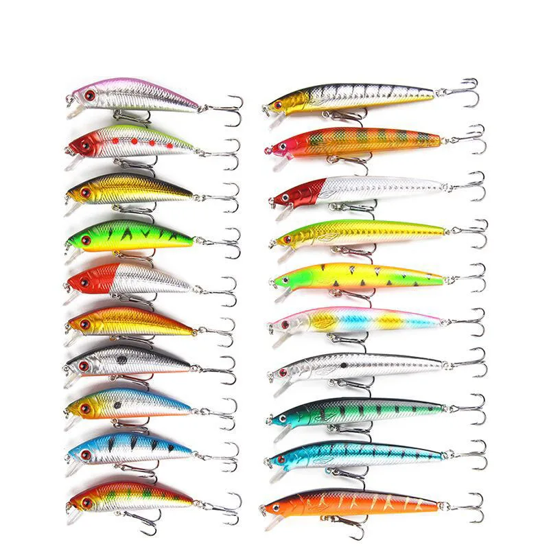 

New Promotion For Fishing Set 20-Piece Fishing Lure Set Combination Plastic Lure Outdoor Fishing Gear Fishing Gear Fishing Goods