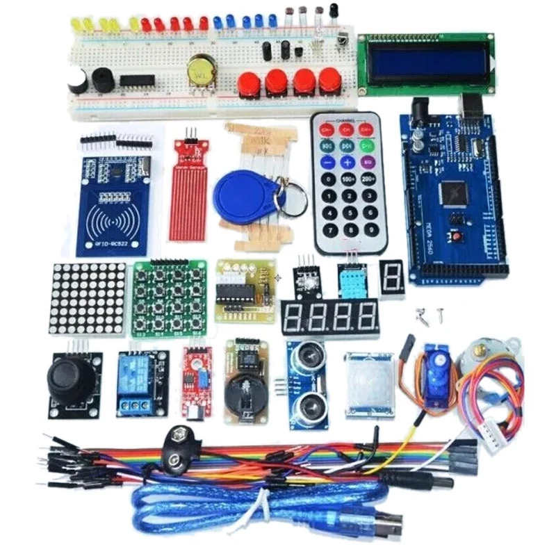 

2560 R3 Starter Kit Motor Servo RFID Ultrasonic Ranging Relay LCD for Arduino