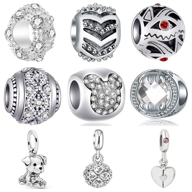 Модные хрустальные помады пчела собака слон Бабочка злой глаз сердце Микки