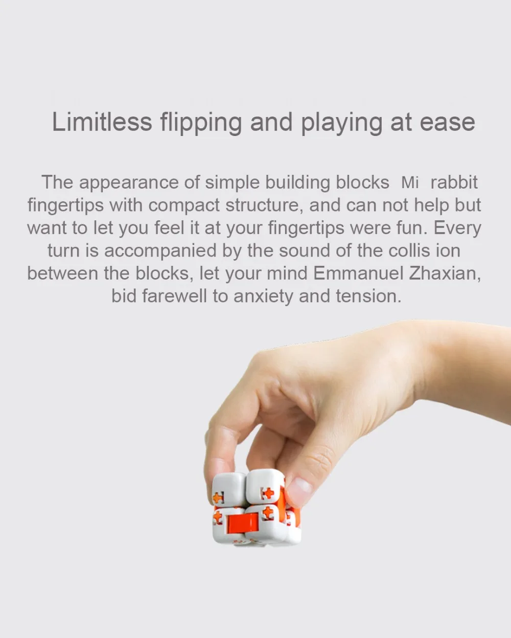 Оригинальные Xiao mi tu пальчиковые кубики mi строительный блок Spinner Intelligent Finger игрушки портативные умные игрушки подарок для детей