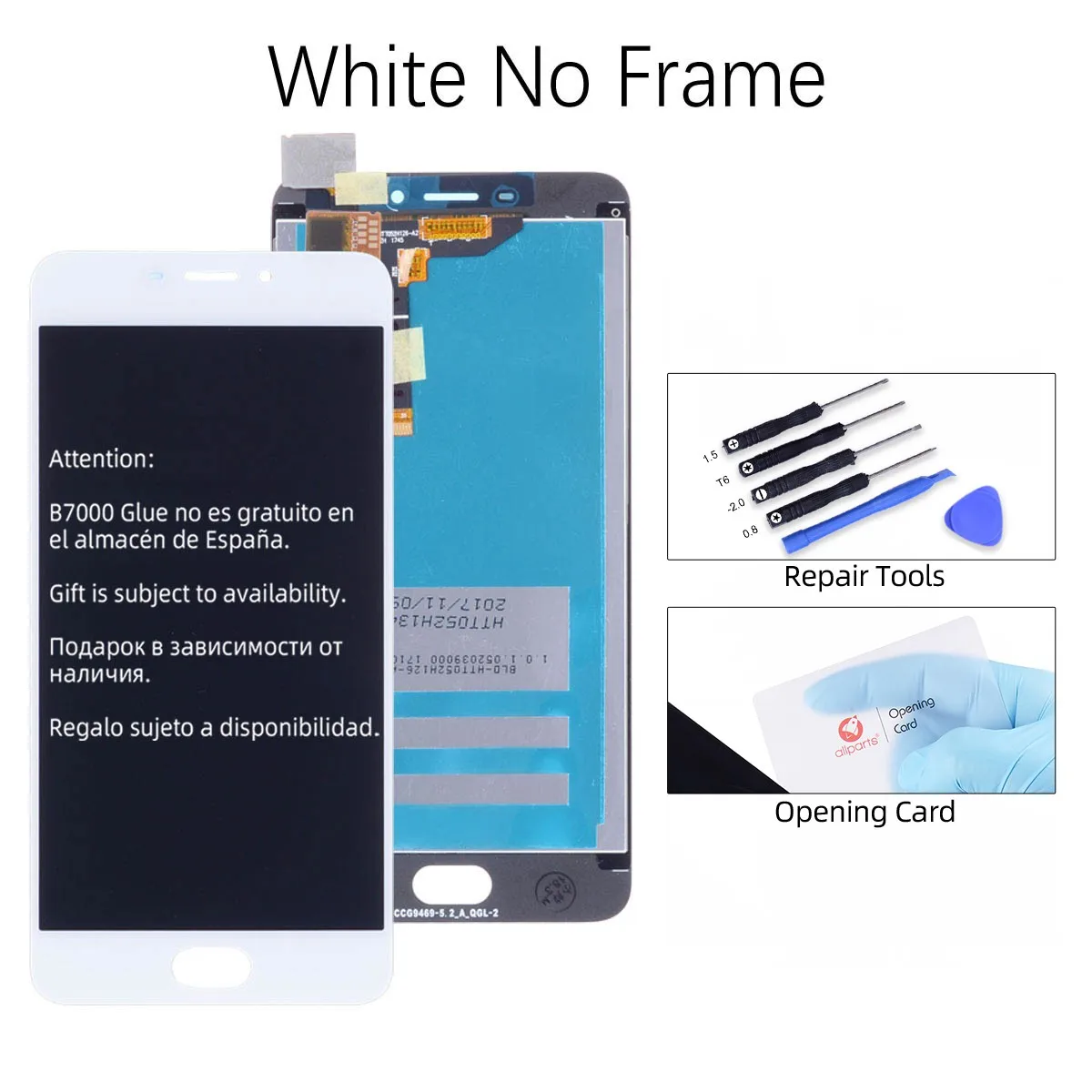 No Frame White 5,2 '' ЖК-дисплей для MEIZU M6, ЖК-дисплей, сенсорный экран, дигитайзер с рамкой для Meizu M6 M711H M711M M711Q, ЖК-замена - Цвет: No Frame White