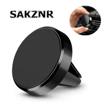 SAKZNR-soporte magnético Universal de teléfono móvil para coche, montaje de rejilla de ventilación, GPS, para iPhone 11 Pro Max y Xiaomi
