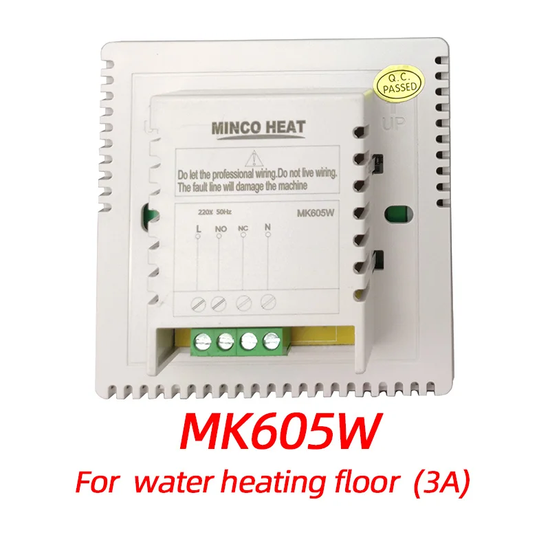 MK605 Minco Heat 3A 16A 25A Электрический или водный 230 в цифровой ЖК-дисплей Еженедельный программируемый терморегулятор для обогрева пола - Цвет: Water 3A