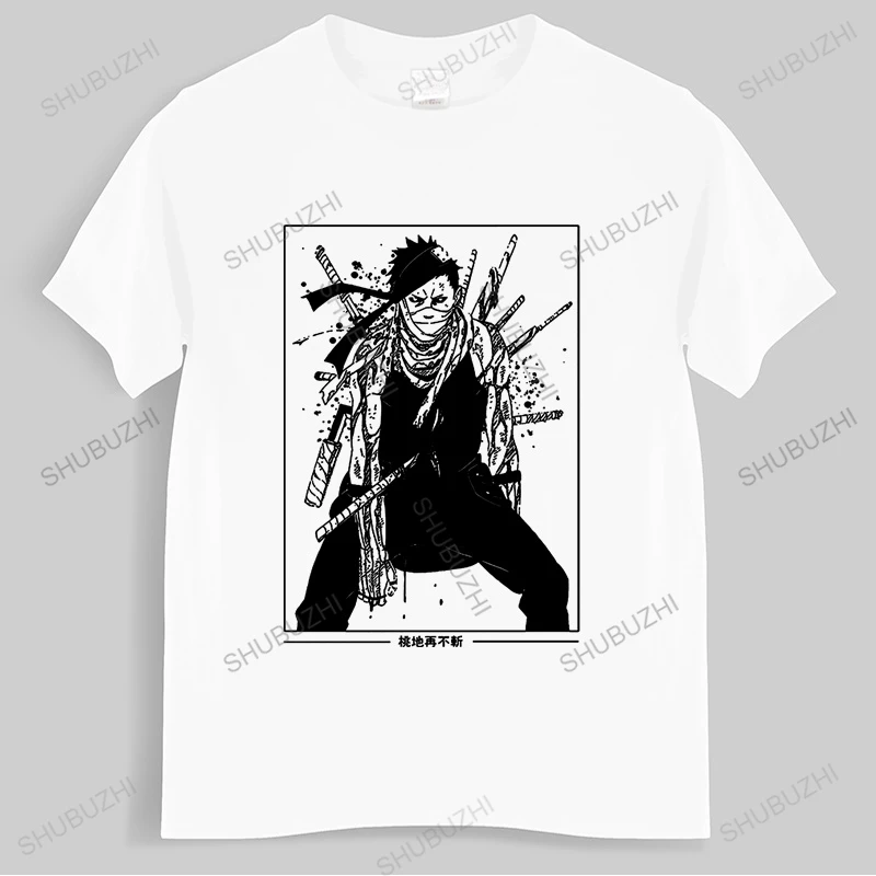 mist Demon Momochi Zabuza cool Japan anime t-shirt homme summer short sleeve t shirt men white casual tshirt unisex streetwear | Мужская