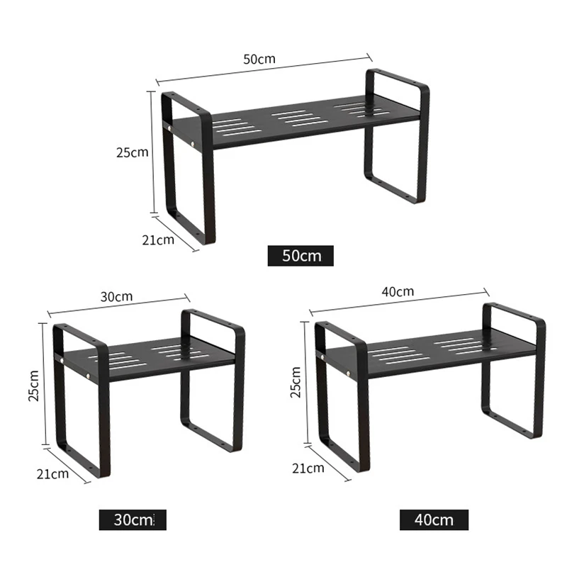 

Kitchen Countertop Layered Shelf Desktop Storage Rack Cabinet Rack Inner Compartment Divider Pot Rack Kitchen Closet Organizer
