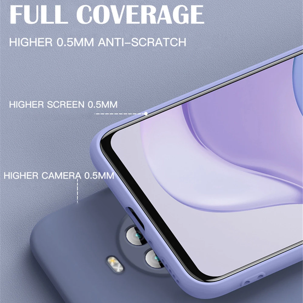 

Soft Liquid Silicone Ring Holder Magnetic Case For Xiaomi Mi Poco X3 10T Lite 9SE Redmi Note 7 8 9 Pro 9S 9A 9C Thin Strap Cover