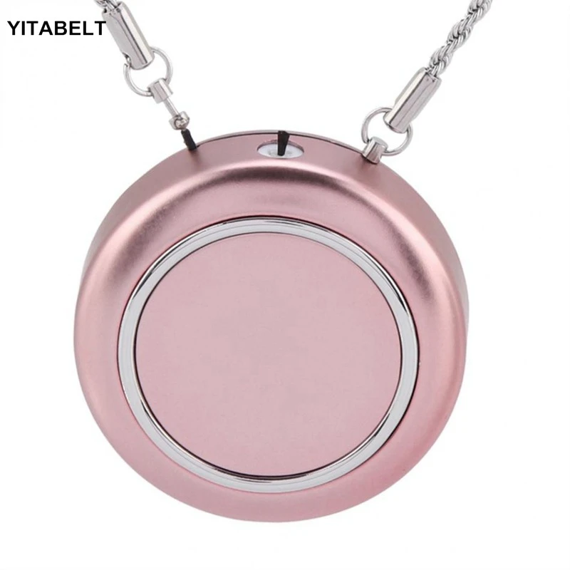

Fashion Crystal Necklace Air Freshener to Remove Smoke Protection Equipment Mini Personal Air Purifier