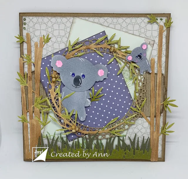 Металлические Вырубные штампы Koala вырезанные для украшения скрапбукинга альбома