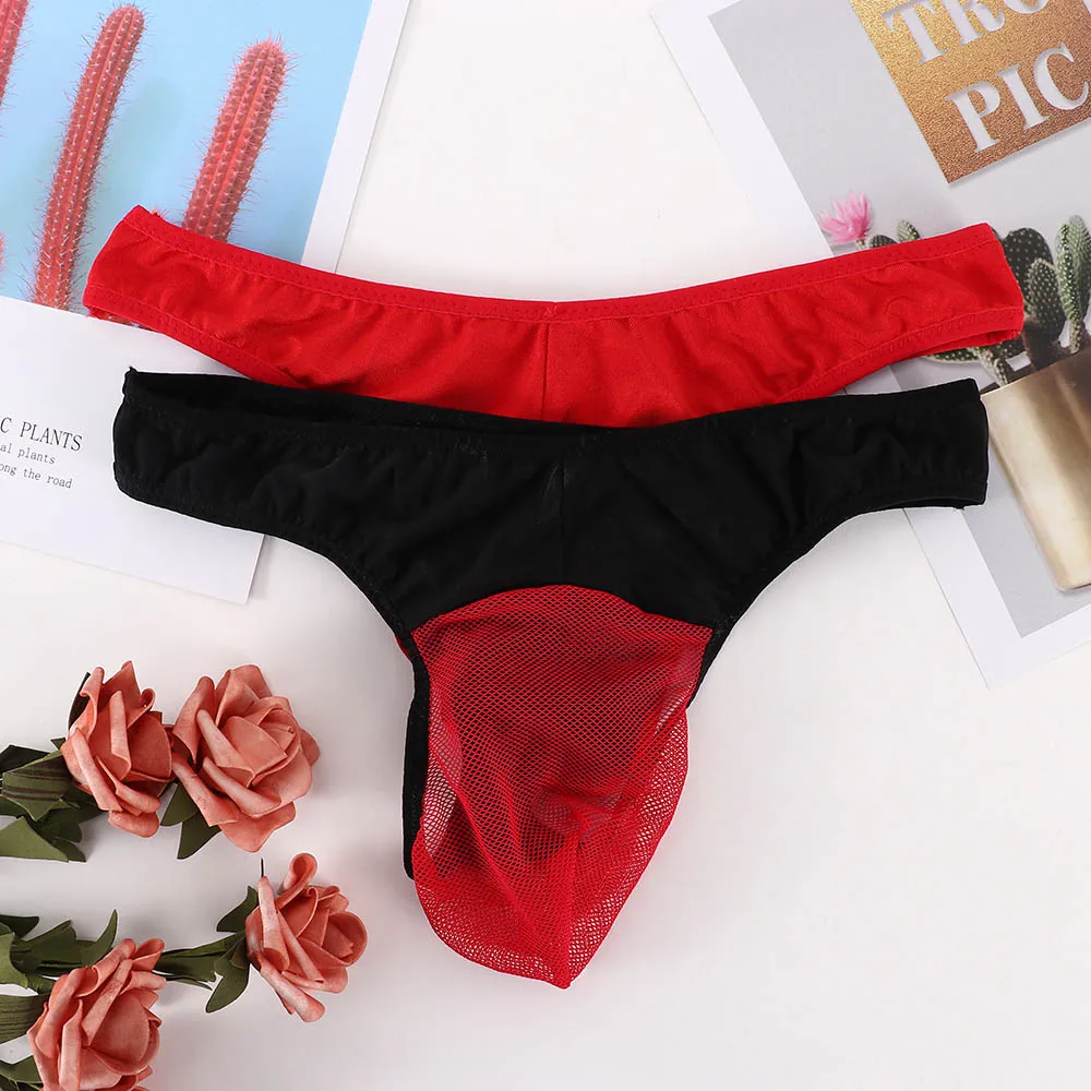 Мужские трусы сетчатые прозрачные дышащие мужские сексуальные стринги G нижнее