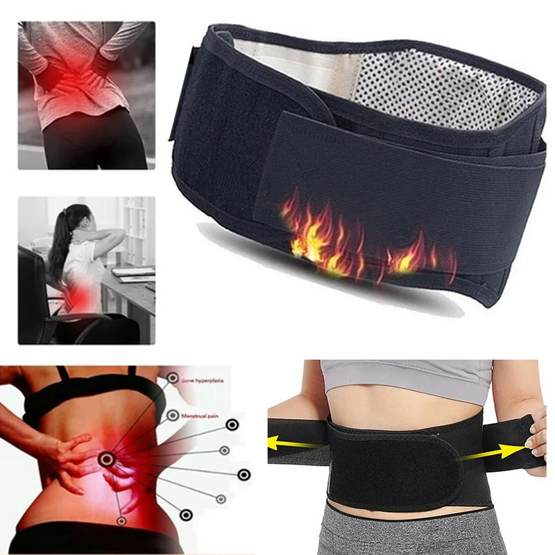 

Поддерживающий Пояс для талии, турмалиновый самонагревающийся магнитный терапевтический пояс для талии, поддержка поясницы, поддержка спи...