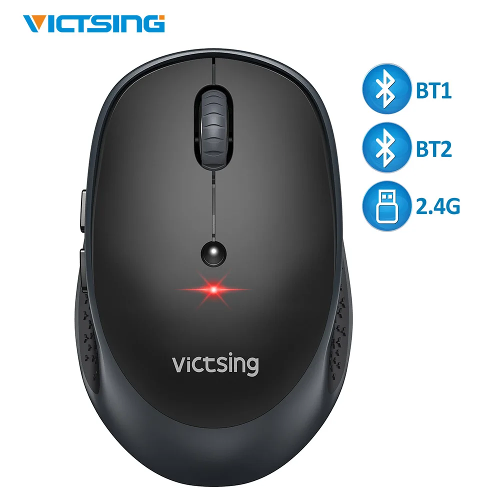 Беспроводная оптическая мышь VicTsing 2400DPI Bluetooth 5 0 2 4 ГГц|Мыши| |