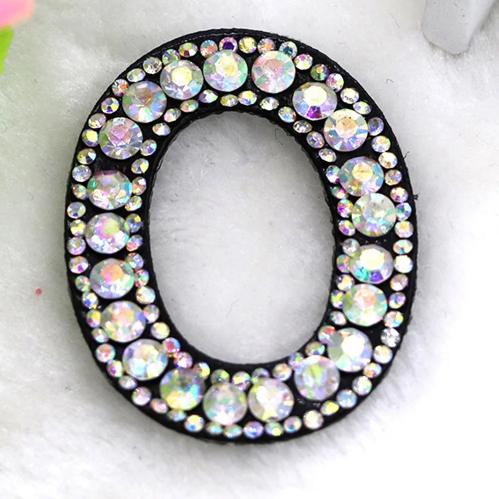 1pcs A-Z Rhinestone English Alphabet Letter Applique 3D Iron-On letters Patch For Clothing Badge Paste kids Clothes Bag | Дом и сад