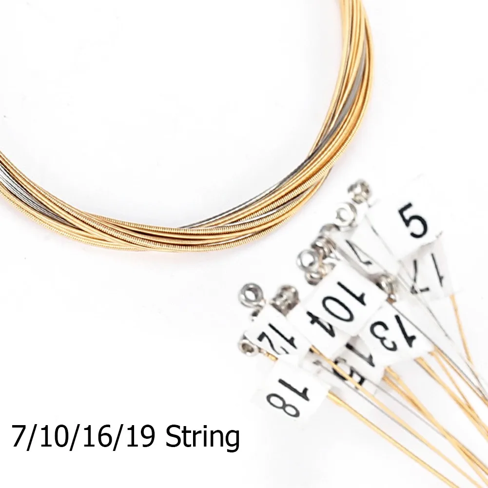 

7 10 16 19 21-Strings Lyre Harp String Set Replacement Accessories Musical Instrument String Green Instrument Laiya Piano
