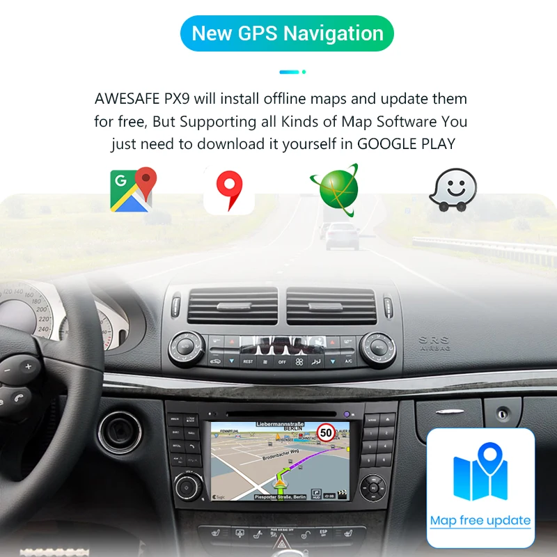 LDZDSEE Android 9 0 DSP 2G + 32G для Mercedes Benz E class W211 E300 CLS/W219 автомобильный мультимедийный плеер