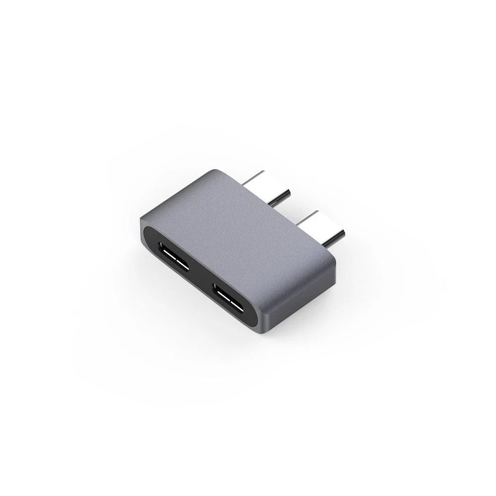 Конвертер для Macbook Air 2018 Pro 2016/2017/2018 13/15 дюймов двойной адаптер USB Type C серый|USB-хабы| |