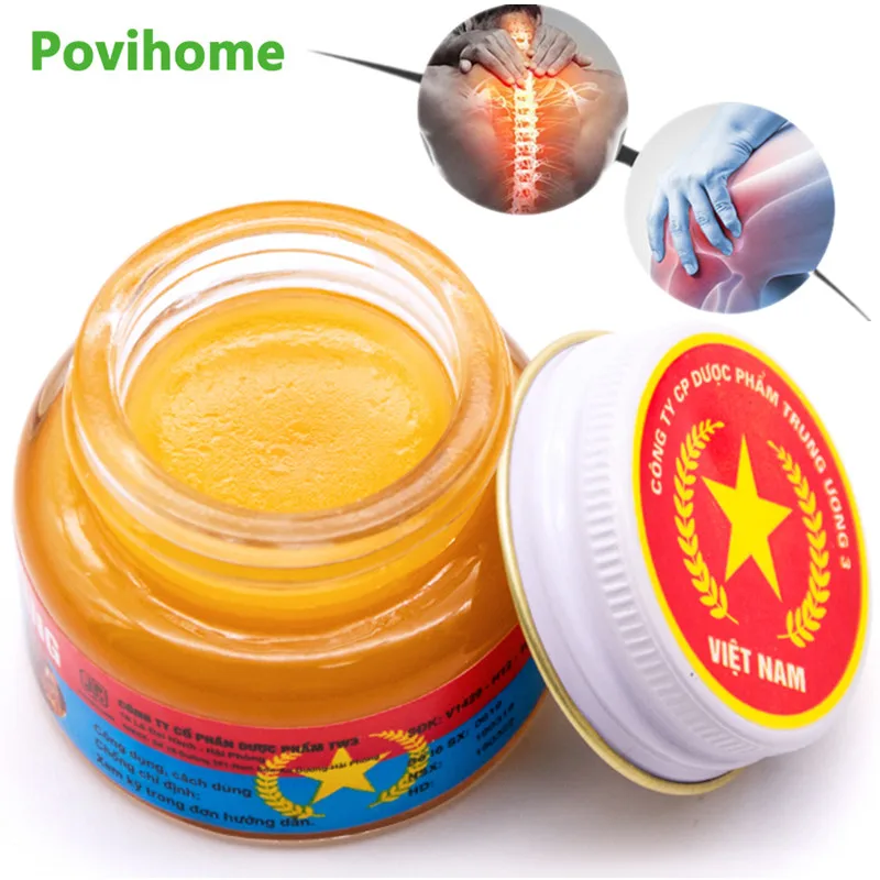 

1pcs 100% Original Vietnam Analgesic Cream Star Red Tiger Balm Pain Relieving Ointment Arthritis Muscle Rub Joint Cool Oil P0047