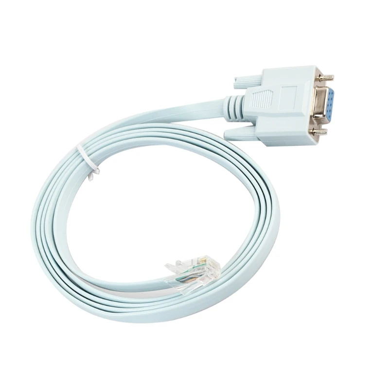 For Cisco Console Cable Db-9 to Rj45 Switch Line 9-pin COM Port Serial Female Routers Network Adapter Blue 1.5m | Обустройство дома