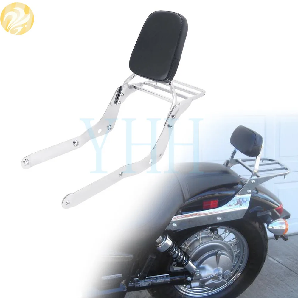 Хит продаж спинка для пассажирского мотоцикла и багажная стойка Honda Shadow Aero VT750 04-12