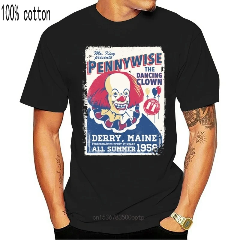 

Новинка цельные Аниме футболки с коротким рукавом танцующий клоун Мужская высококачественная одежда из органического хлопка рубашки поль...