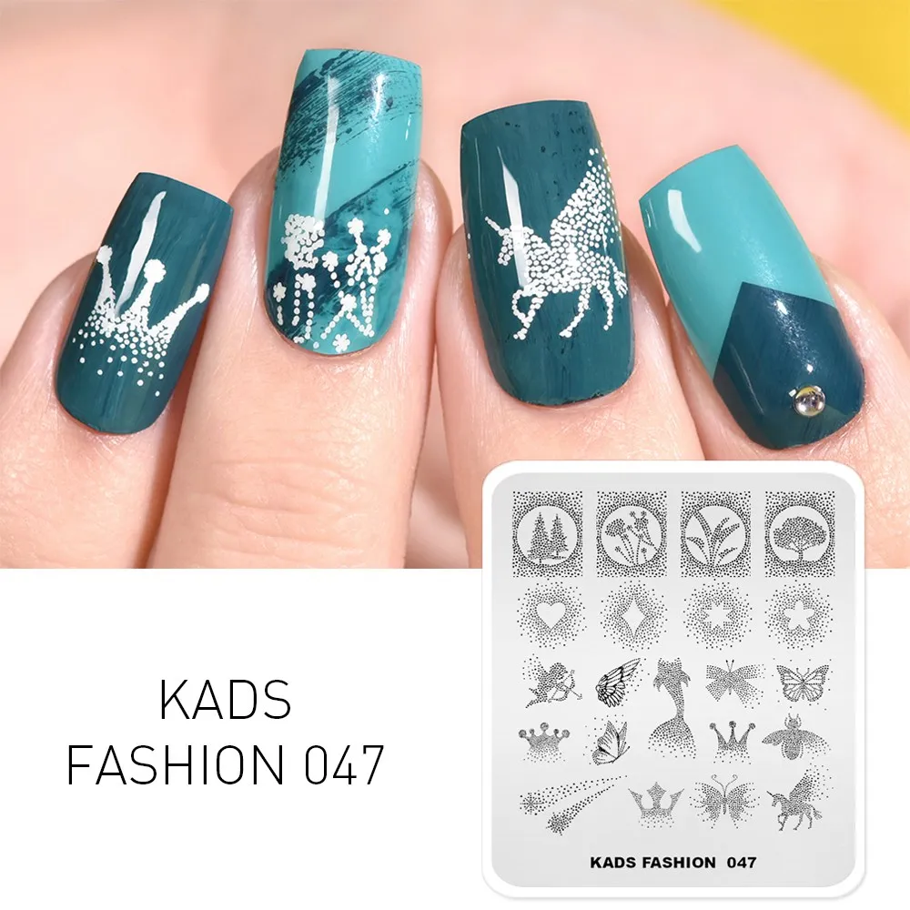 Fashion 047 55 дизайнов, Новое поступление, штамповочные пластины для ногтей, несколько стилей, шаблон, сделай сам, изображение, трафарет, инструмент для красоты, для украшения ногтей, штамп - Цвет: Fashion 047