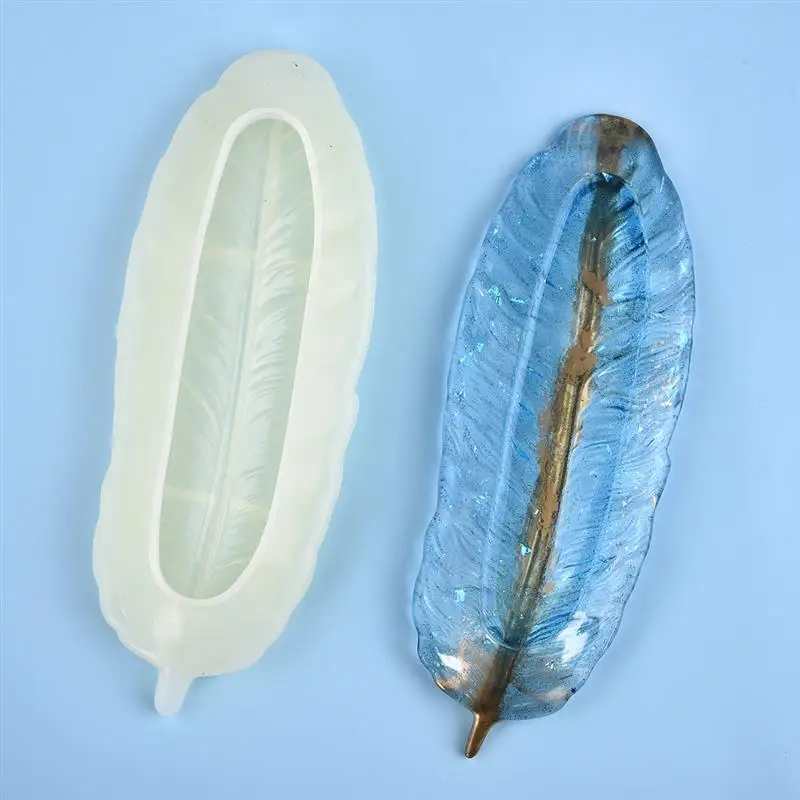 

Angel Wing Tray Silicone Jewelry Resin Mold Large Feather Dishes Plate DIY Drop Shipping