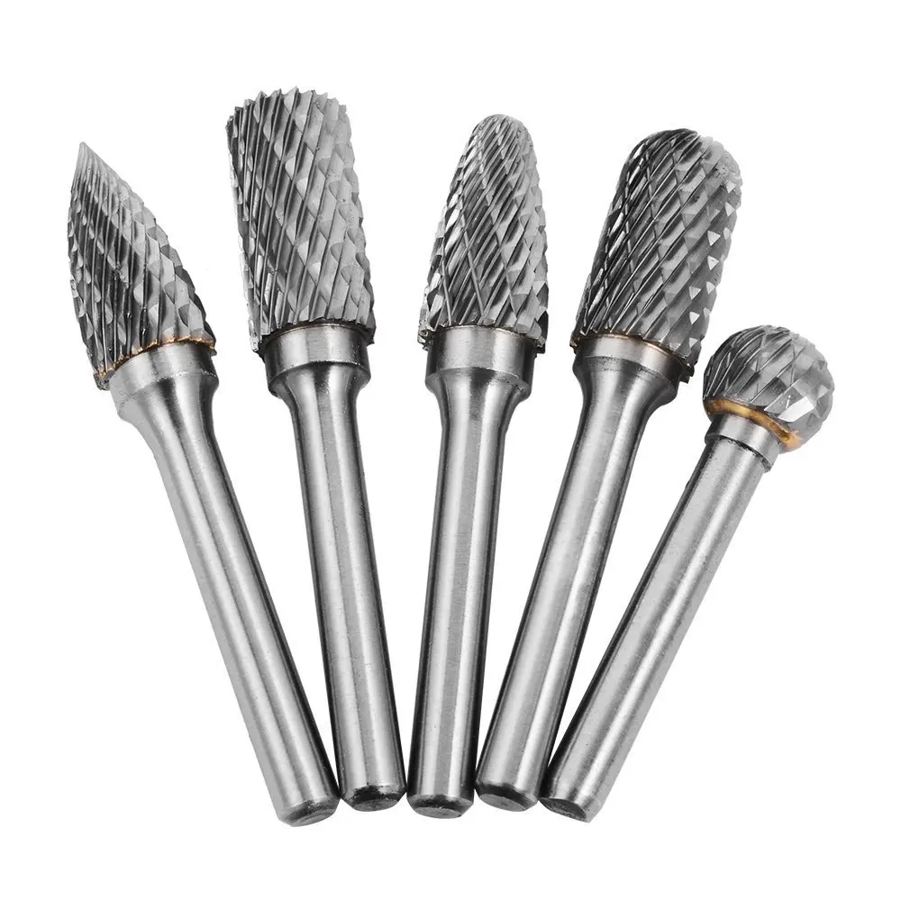 5 шт. Вольфрамовая сталь карбид заусенцы для Dremel роторный инструмент сверло