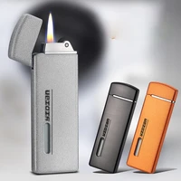 simple and generous creative mini inflatable lighter grinding wheel open flame lighter smoking accessories gadgets for men