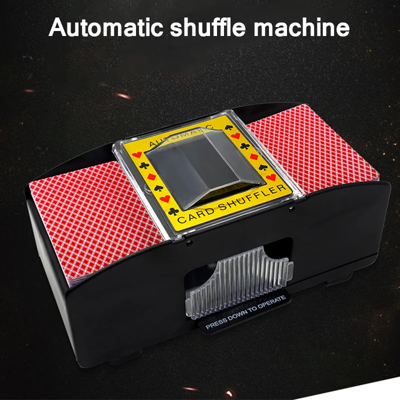 Automatic Poker Card Shuffler Electronic Shuffling Machine Battery Operated Cards Playing Tool for Casino | Спорт и развлечения