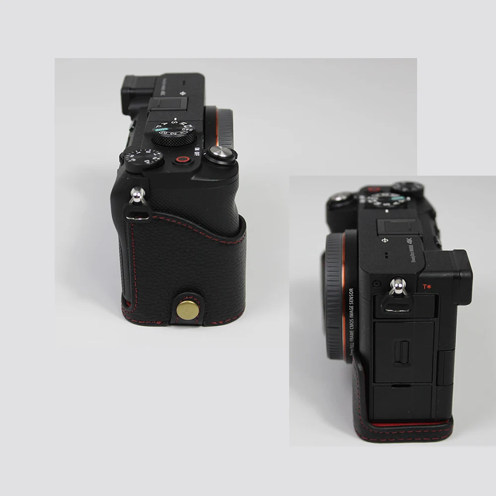 Портативный чехол из натуральной кожи для камеры Sony A7C ILCE-7C защитный жесткий с