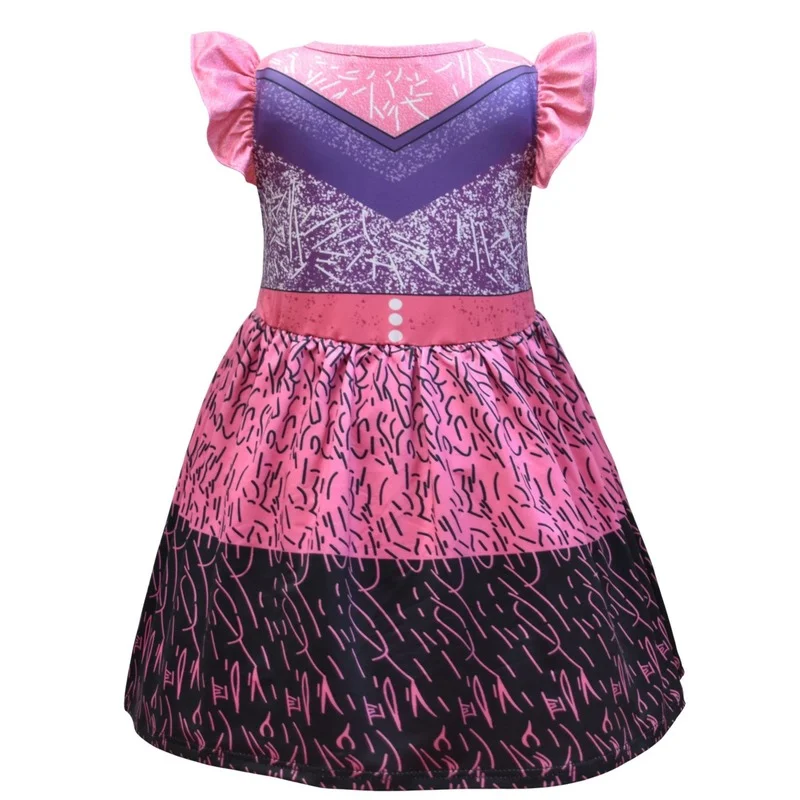 

Descendants Kids Halloween Girls Carnival Party Girls Costumes Girls Cosplay Costume Descendants 3 Purple Dress Cosplay Costume