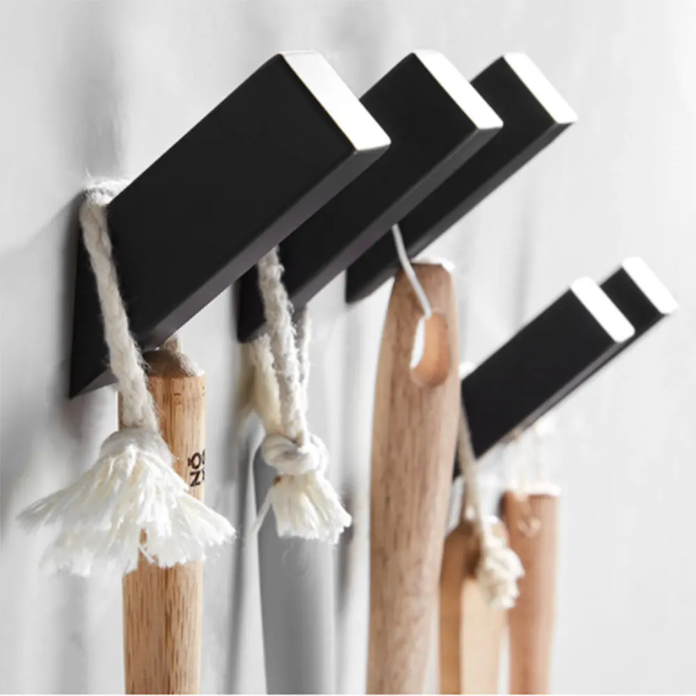 2/4 шт. черные крючки из нержавеющей стали 304 вешалка для одежды нержавеющие