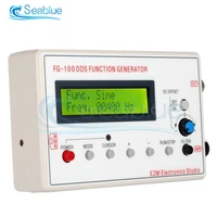 dds signal generator lcd display 1hz 500khz functional sine triangle square frequency sawtooth wave waveform fg 100 dc 3 7 10v
