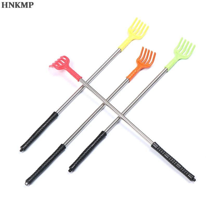 Телескопический выдвижной держатель для чесания спины массаж тела Плюмаж зуда