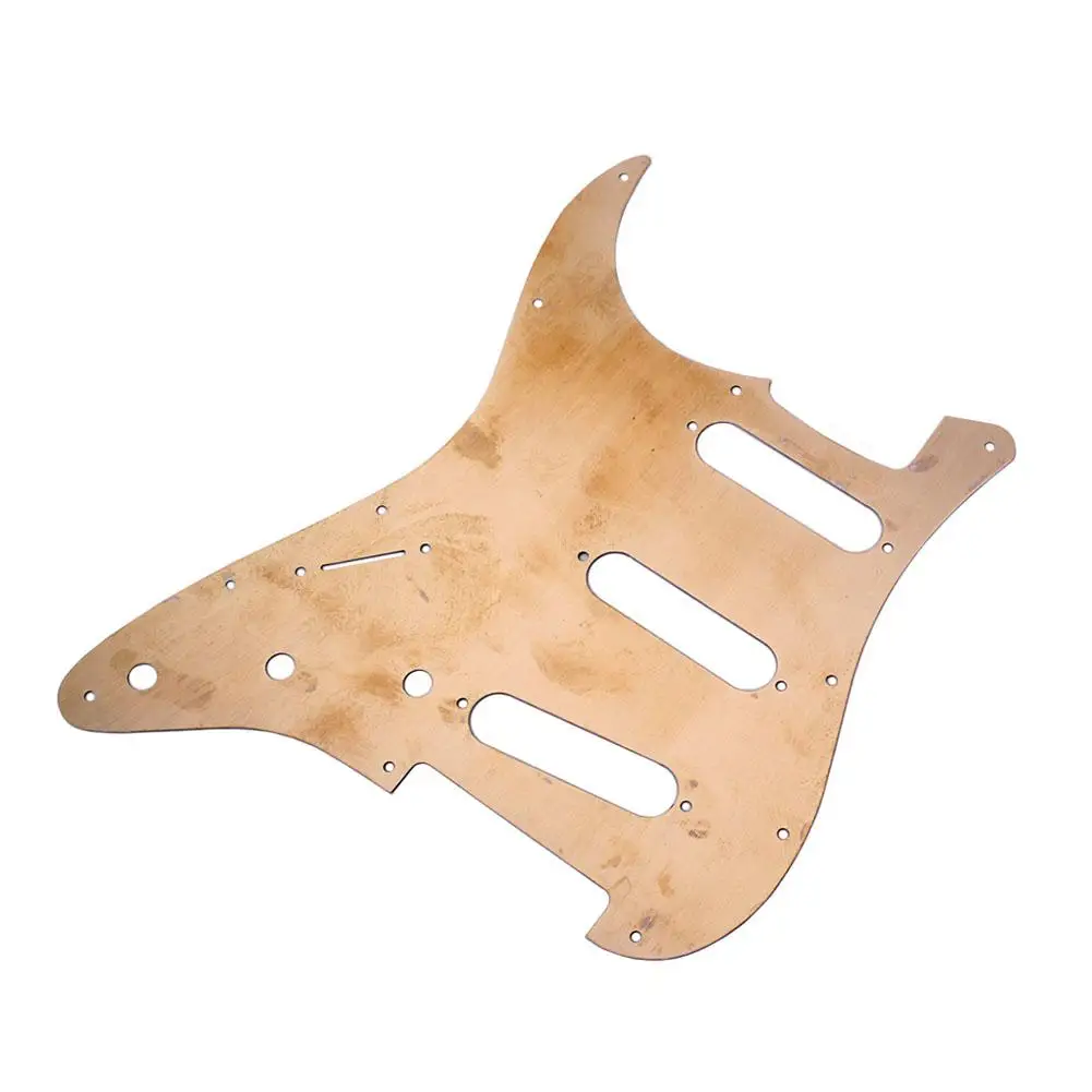 Electric Guitar Pickguard Copper Material Wood Texture Single Pick Guards Boards Musical Instrument Accessories | Спорт и