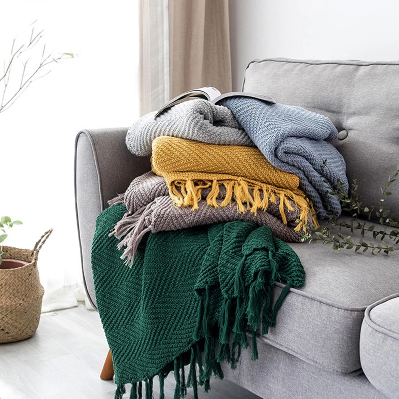 للبيع Bubble Kiss-بطانية شرابة محبوكة ، فن بسيط ، للأسرة ، خيوط منزلية ، شال مزخرف ، الأكثر مبيعًا ، 2020