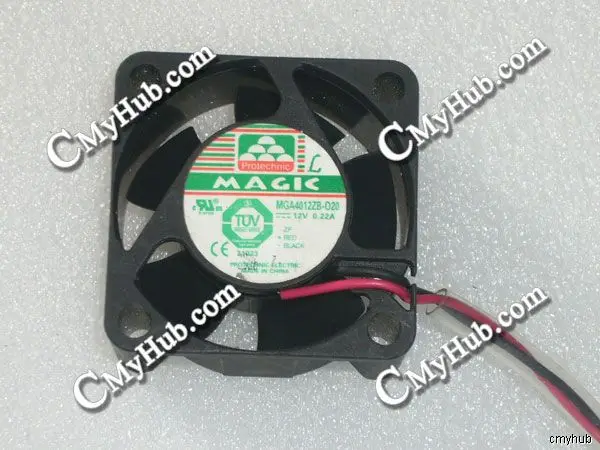 

For Protechnic MGA4012ZB-020 020 DC12V 0.22A 4020 4CM 40MM 40X40X20MM 2pin Cooling Fan