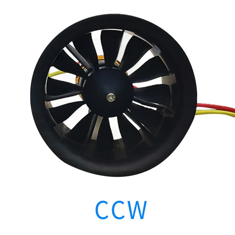 QX MOTOR 50mm 12 Paddle EDF Ducted Fan QF2611 3300 4000KV 4600KV 5000KV Brushless Motor CW CCW 3 4S для FMS RC Plane Вертолет|Детали