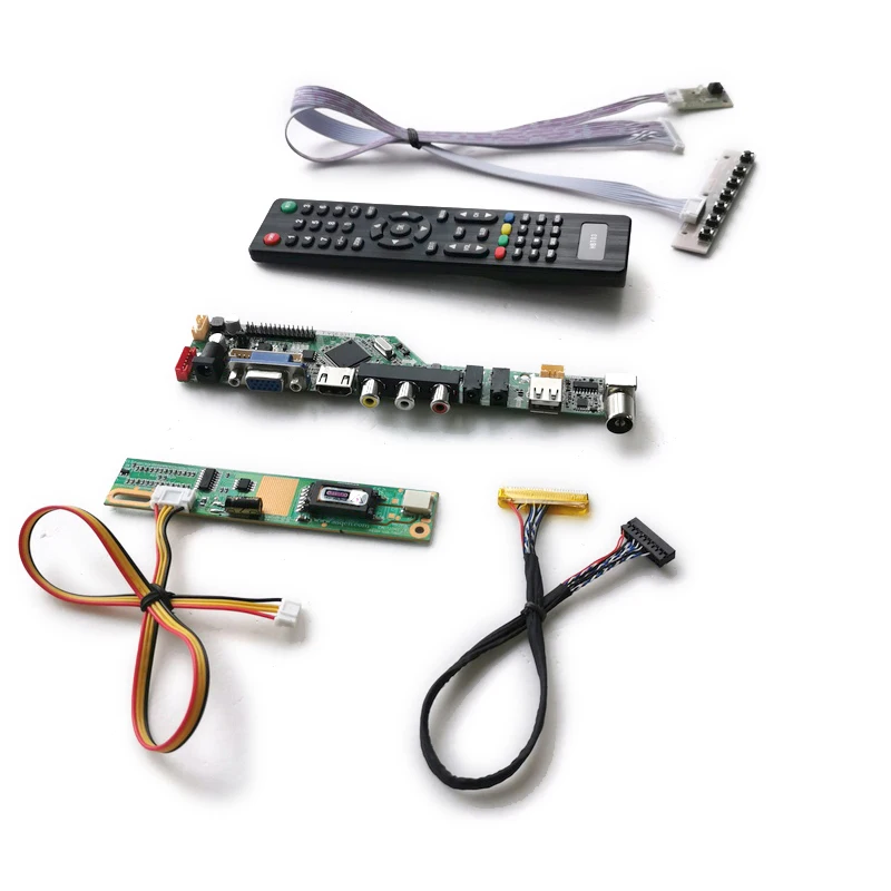 VGA + AV USB 1CCFL Для CLAA154WP04A/CLAA154WP05A/QD17TL02/QD14TL03 панель управления ЖК-дисплеем 1440*900