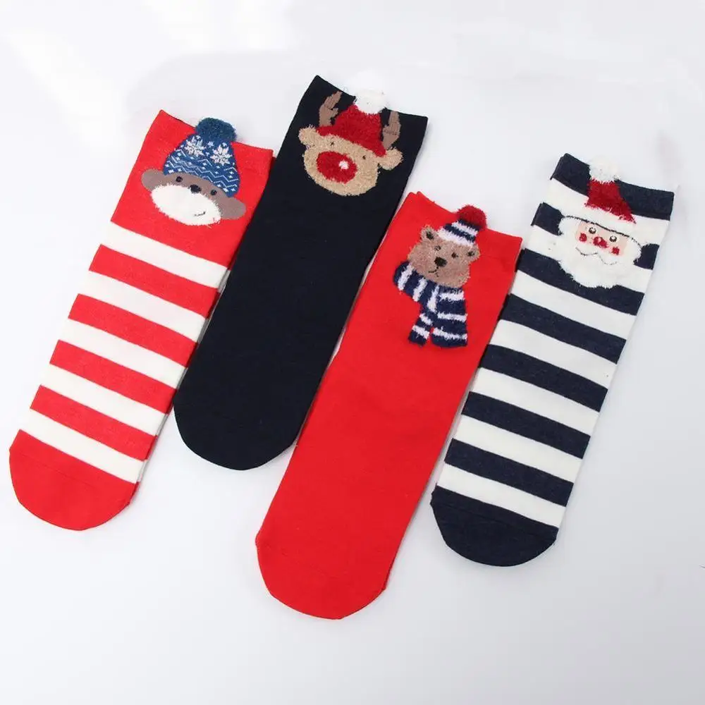 cotton blend Christmas Socks Decorations Navidad For Home Gifts Cristmas Kerst Decoration Year New Noel Natal Xma J9Q7 | Женская одежда