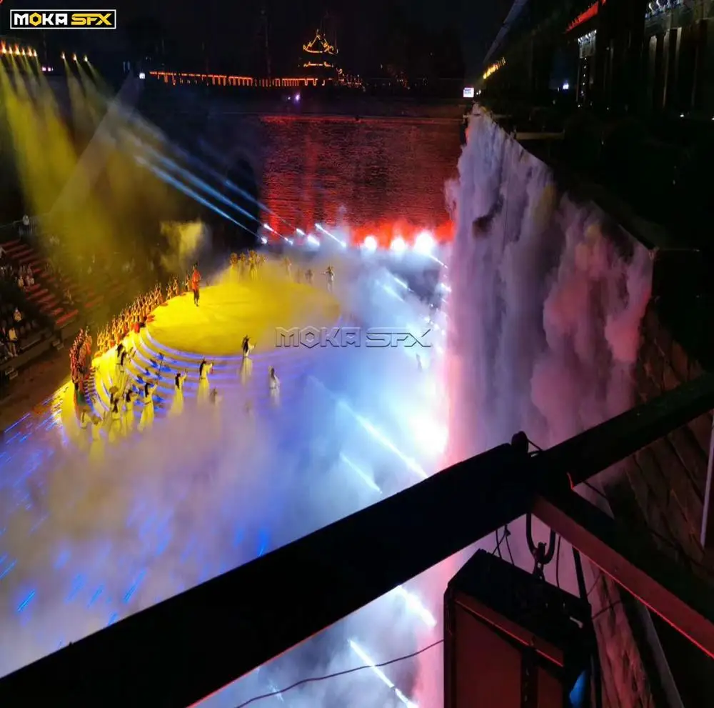 6000 Вт машина для сухого льда с футляром полета и соплом дыма сценический эффект