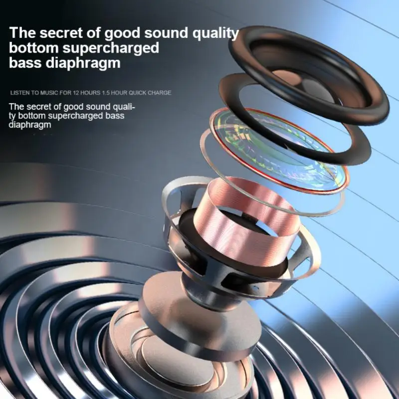 Portable Speaker Wireless Bluetooth-compatible Column Waterproof Outdoor USB Music Player Subwoofer Loudspeaker Caixa De Som | Электроника