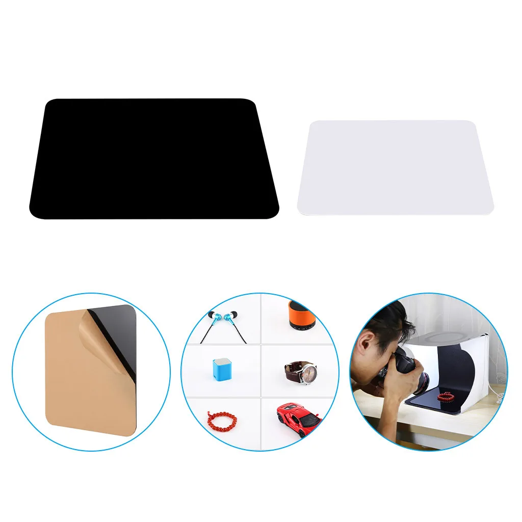 Акриловый светоотражающий дисплей Настольная фоновая доска для продукта