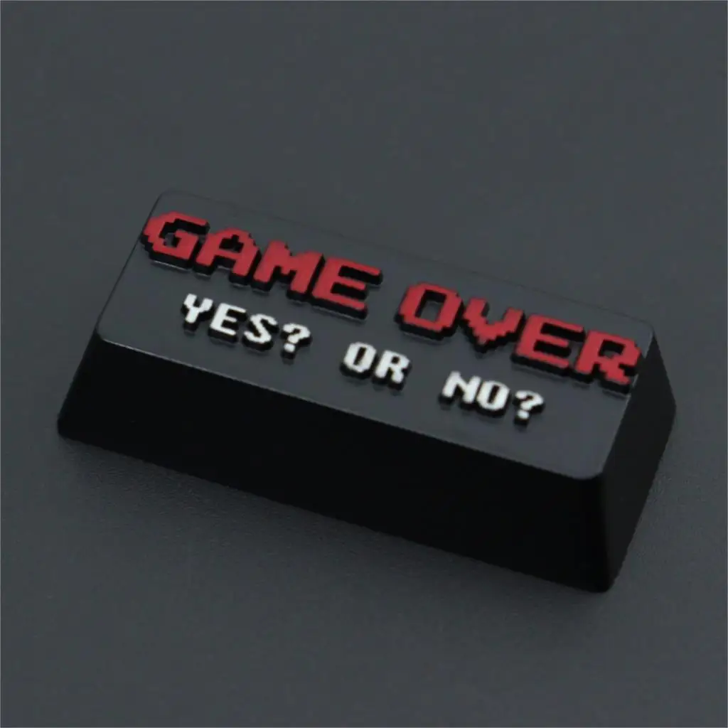 

Keycap 1pcs GAME-OVER zinc aluminum keycap mechanical keyboard keycap for mechanical keyboard ENTER key R4 height DIY